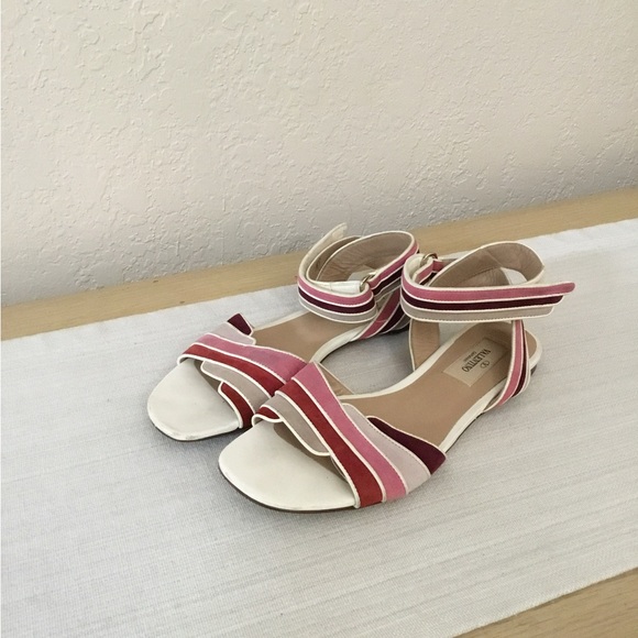 Valentino Garavani 'Rainbow' Flat Sandal Womens Size 36.5 - Picture 3 of 12